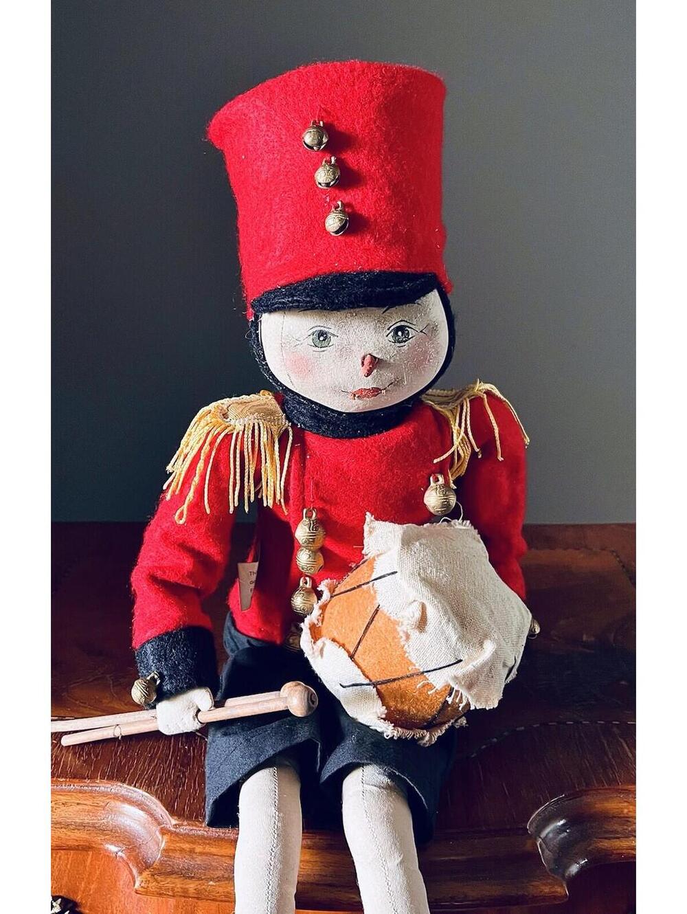Gathered Traditions Joe Spencer Christmas Retired Snowman Drummer 20" Drummond